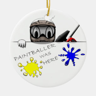 Ornamento De Cerâmica Engrenagem do Paintball