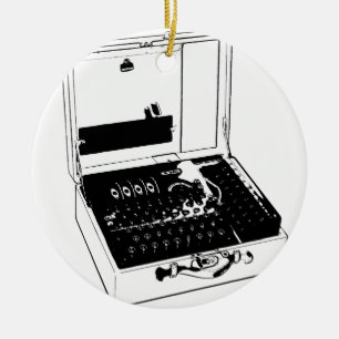 Ornamento De Cerâmica Enigma Machine Cryptography World War II