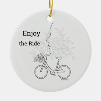 Ornamento De Cerâmica  Enjoy the Ride: Minimalist DAILYMIEN Ornament