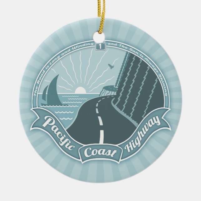 Ornamento De Cerâmica Enrolamento de PCH que brilha (Frente)