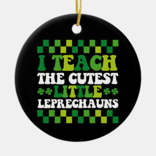 Ornamento De Cerâmica Ensino O Professor De Leprechauns Mais Capazes
