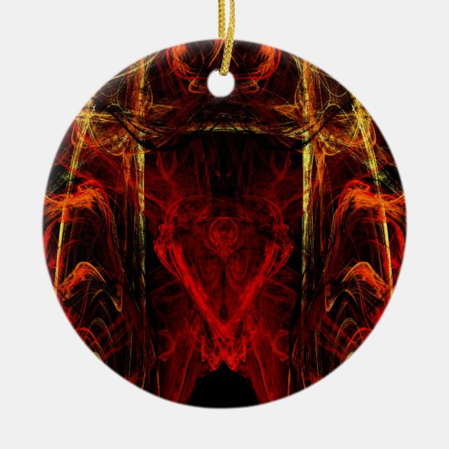 Ornamento De Cerâmica Entrada à tortura eterno (Frente)