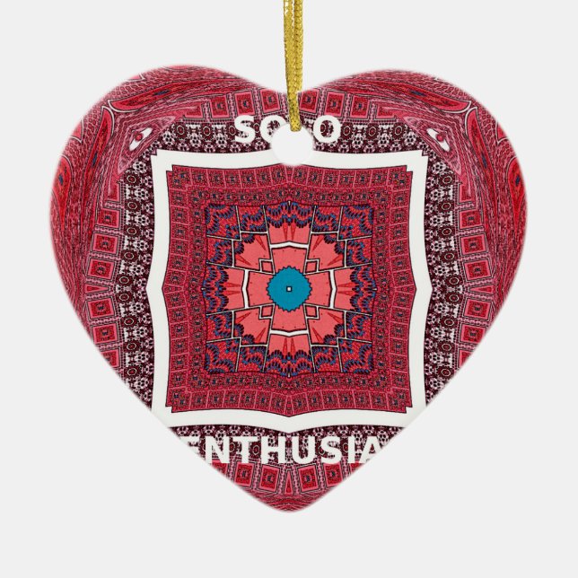 Ornamento De Cerâmica Entusiasmo Solo (Frente)