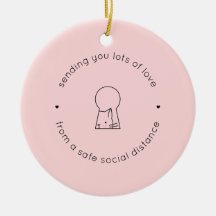 Enviando Gato Bonito Rosa Com Distância Social Ros