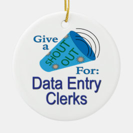 Ornamento De Cerâmica Enviar para Funcionários de Entrada de Dados