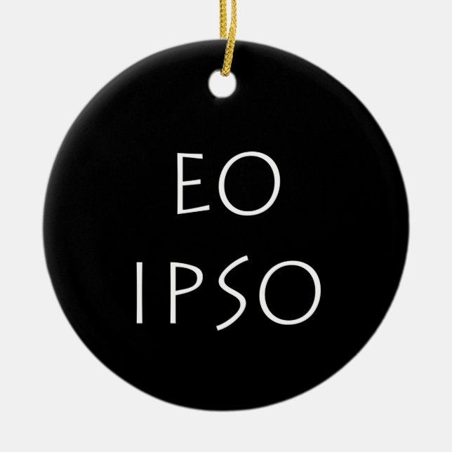 Ornamento De Cerâmica Eo Ipso (Frente)