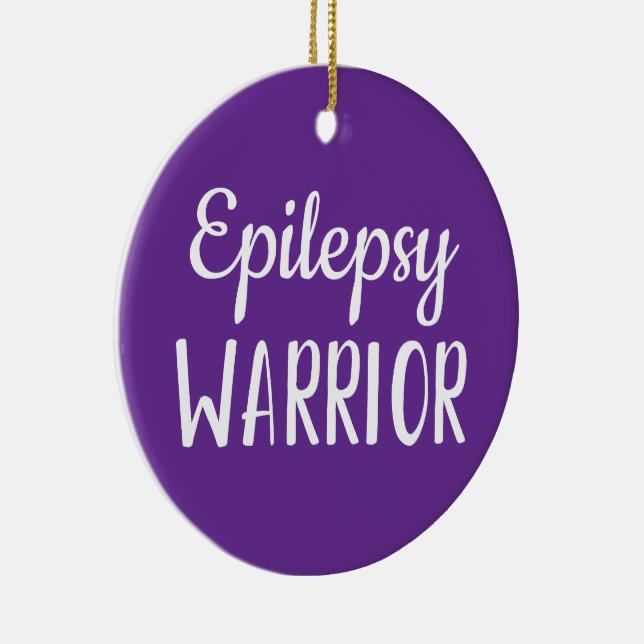Ornamento De Cerâmica Epilepsy Warrior (Direito )