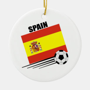 Ornamento De Cerâmica Equipe de futebol espanhola