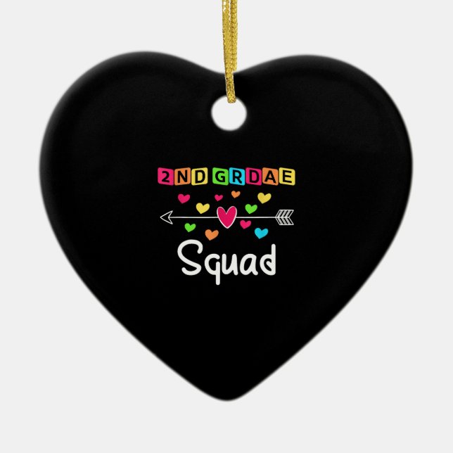 Ornamento De Cerâmica Equipe de Professores de Camisas do segundo do 2º  (Frente)