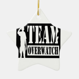 Ornamento De Cerâmica Equipe Overwatch