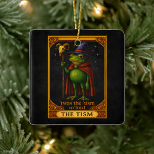 Ornamento De Cerâmica Era O 'Tismo Senhor Sapo Meme Conscientização do A