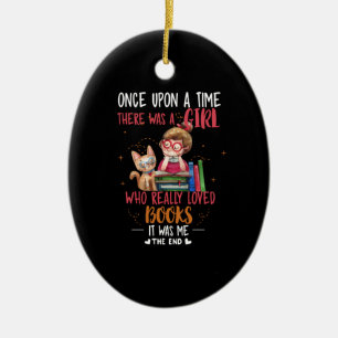 Ornamento De Cerâmica Era Uma Vez Uma Garota Que Realmente Livros