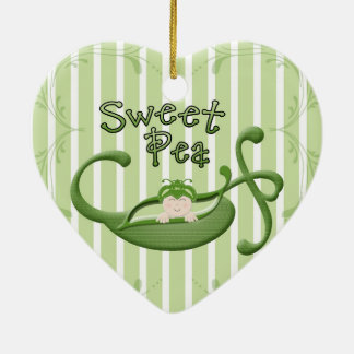 Ornamento De Cerâmica Ervilha doce