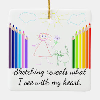 Ornamento De Cerâmica Esboçar é meu passatempo