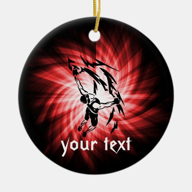 Ornamento De Cerâmica Escalada de Red Rock (Frente)