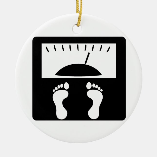 Ornamento De Cerâmica Escalas de peso (Frente)