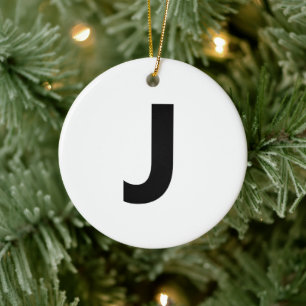 Ornamento De Cerâmica Escolher qualquer letra Fonte: Aberto Sans Conde