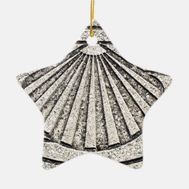 Ornamento De Cerâmica Escudo do EL Camino, pavimento, espanha (Frente)