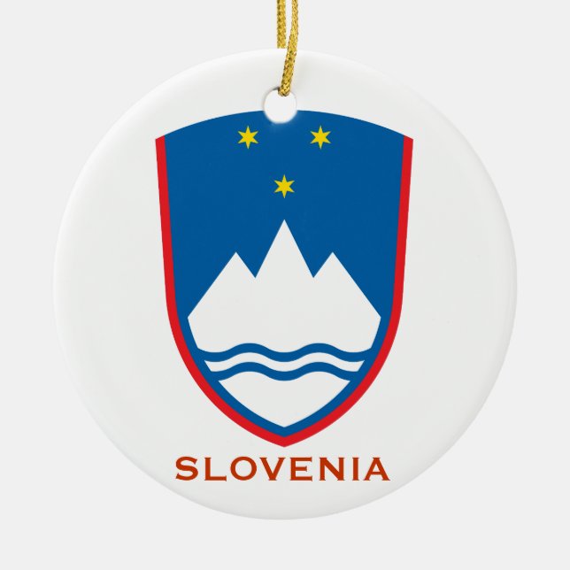 Ornamento De Cerâmica ESLOVÊNIA* Saneamento Slovenski Božični Okrase (Frente)