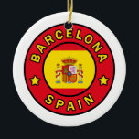 Ornamento De Cerâmica Espanha de Barcelona<br><div class="desc">Espanha de Barcelona</div>
