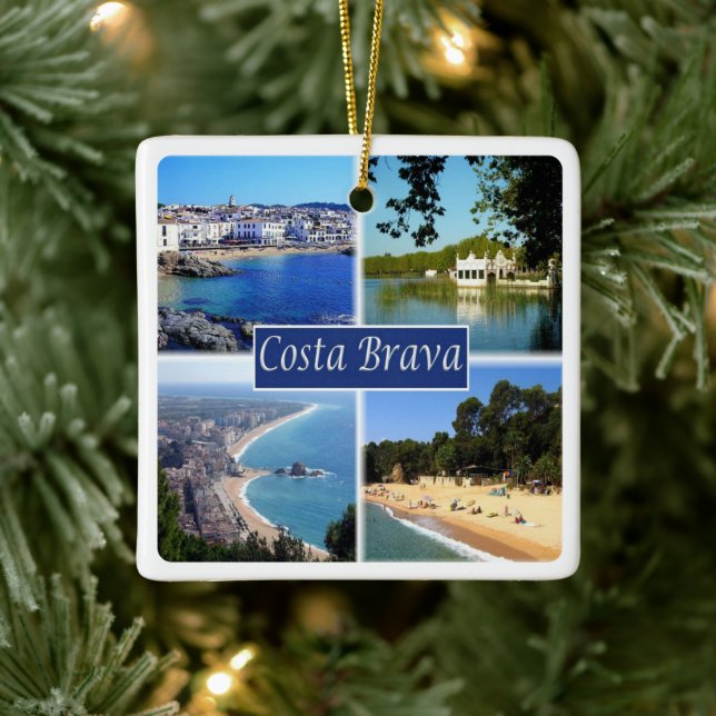 Ornamento De Cerâmica espanha zES153 COSTA BRAVA, (Árvore)