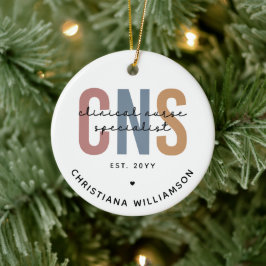 Ornamento De Cerâmica Especialista em Enfermeiros Clínicos do Sistema Pe