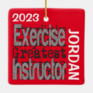 Ornamento De Cerâmica Especialista em exercício PERSONALIZADO