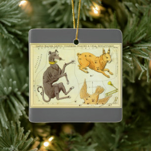 Ornamento De Cerâmica Espelho de Urânia, Mapa Celeste de Astronomia Anti