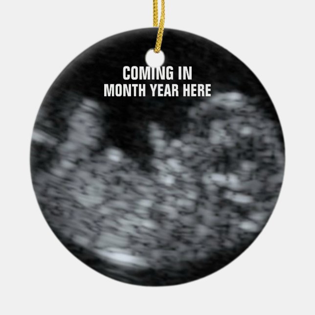 Ornamento De Cerâmica Esperança de Bebê (Frente)