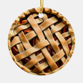 Ornamento De Cerâmica Espero que o seu Natal seja Peachy