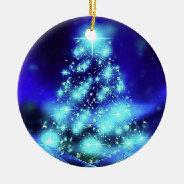 Ornamento De Cerâmica Esplendor de Natal (Frente)