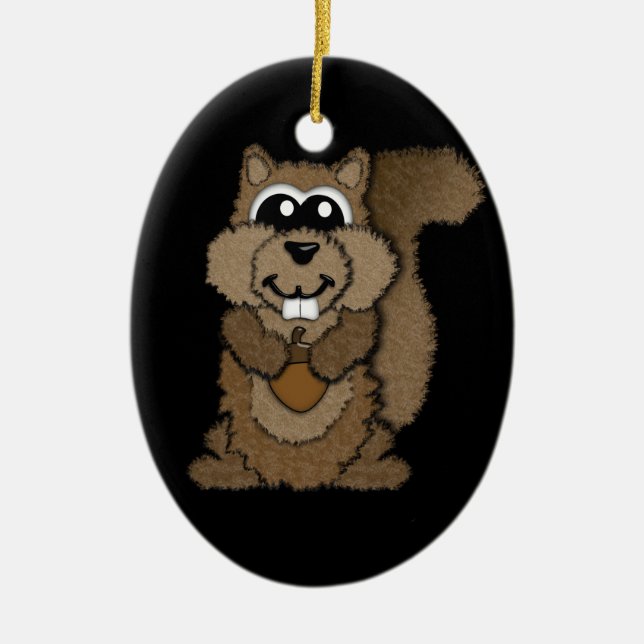 Ornamento De Cerâmica Esquilo (Frente)