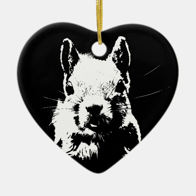 Ornamento De Cerâmica Esquilo (Frente)