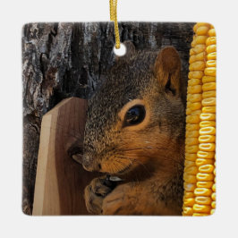 Ornamento De Cerâmica Esquilo