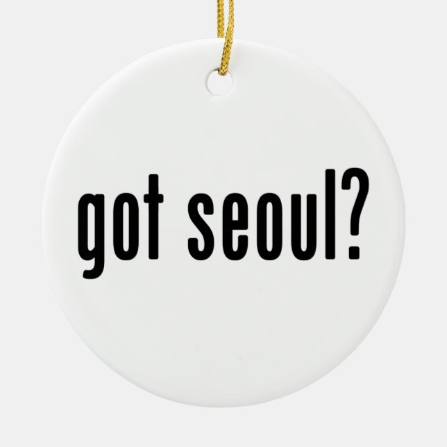Ornamento De Cerâmica está com seoul? (Frente)