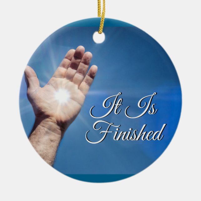 Ornamento De Cerâmica Está Concluído (Frente)