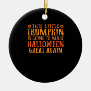 Ornamento De Cerâmica Esta Pequena Trumpkin Vai Fazer O Halloween Gr