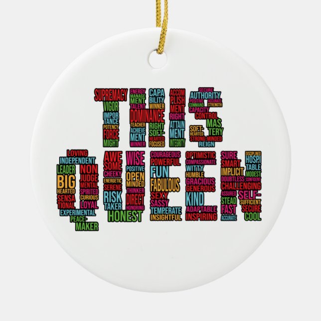 Ornamento De Cerâmica Esta Rainha Negra Rainha Melanina Natal (Frente)