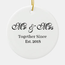 Established Year Personalized Couple Design