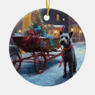 Ornamento De Cerâmica Estação Festiva de Natal Chesapeake