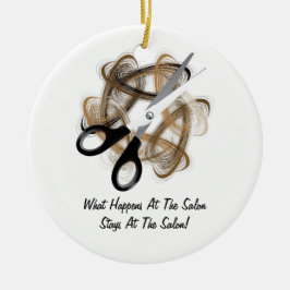 Ornamento De Cerâmica Estadas no salão de beleza