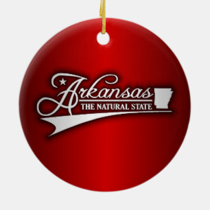 Ornamento De Cerâmica Estado do Arkansas