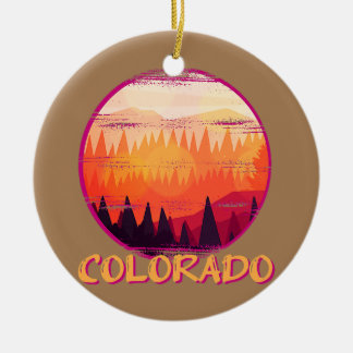Ornamento De Cerâmica Estados Unidos do Colorado