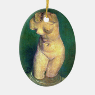 Ornamento De Cerâmica Estátua de Gesso de Torso Feminino por Vincent van