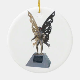 Ornamento De Cerâmica Estátua de Mothman do ponto West Virginia