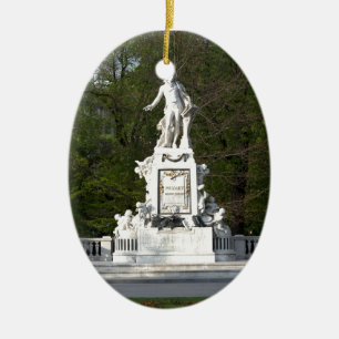 Ornamento De Cerâmica Estátua Mozart