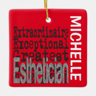 Ornamento De Cerâmica Esthetician Extraordinaire CUSTOM
