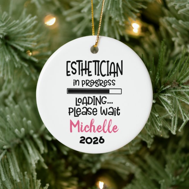 Ornamento De Cerâmica Esthetician In Progress  (Árvore)