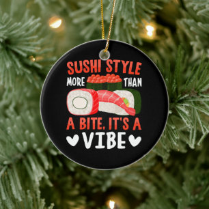 Ornamento De Cerâmica Estilo de Sushi Mais do que uma Mordida