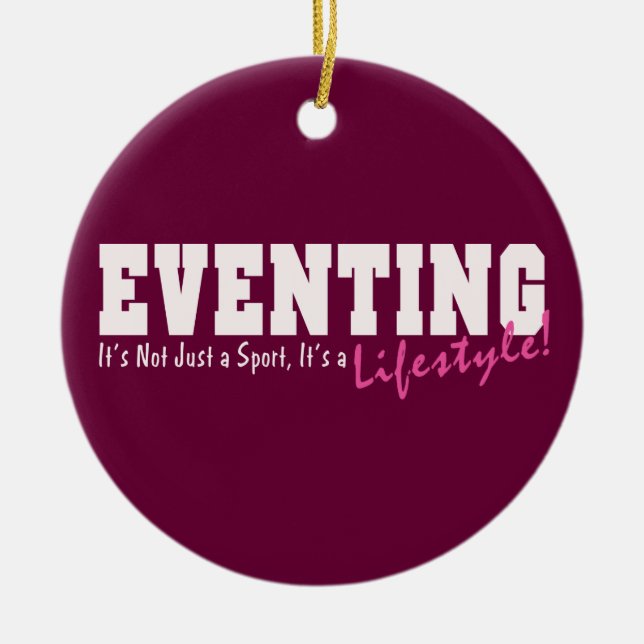 Ornamento De Cerâmica Estilo de Vida de Eventos (Frente)